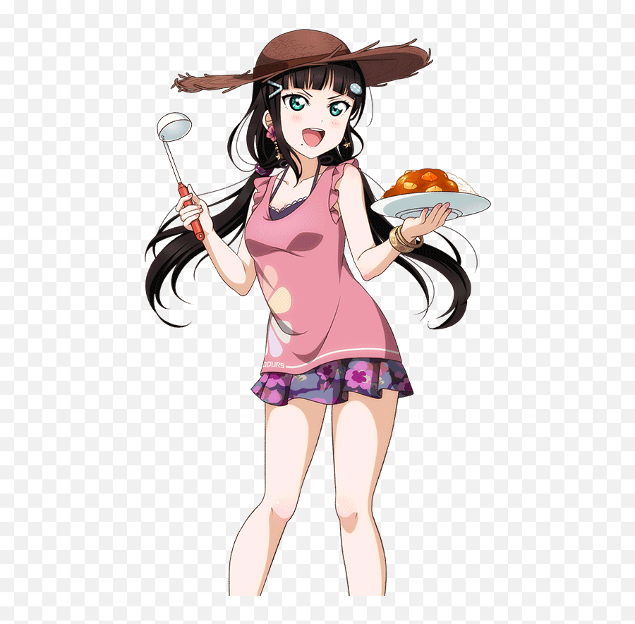 Dia Summer Beach Fun Card Games Dia Kurosawa Blushing Emoji,Dodge Emoji