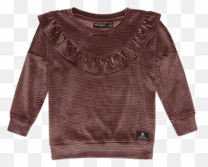 Ryb W20 Drop 2 Velvet Stripe Ruffle Sweatshirt - Sudadera Batman Gap Emoji,Justice Emoji Clothes