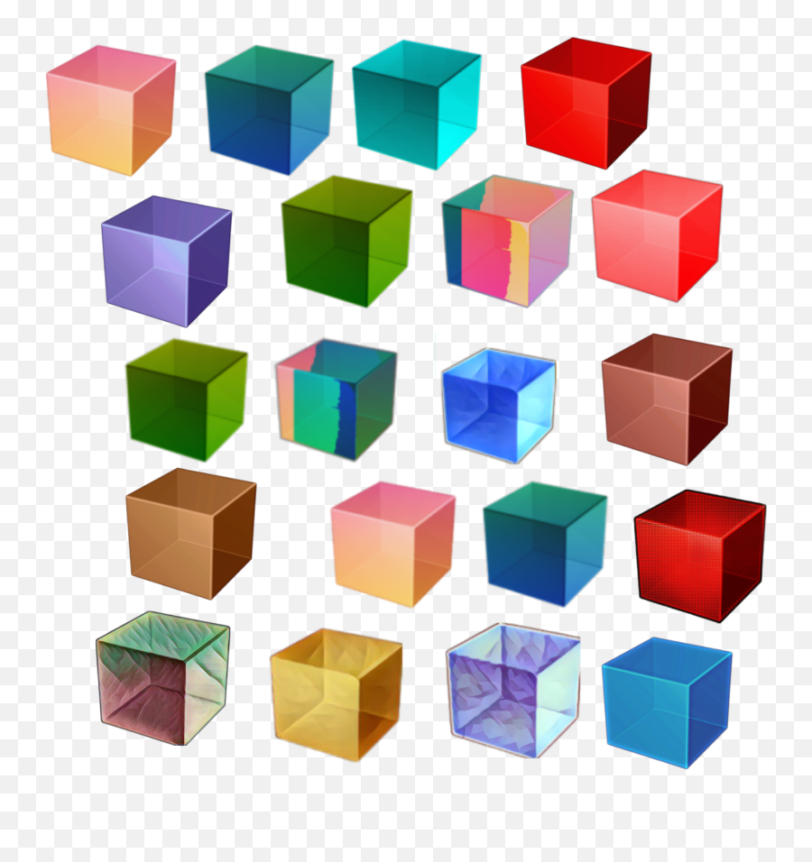 3d Multicolor Box Sticker By Jvs - Horizontal Emoji,Pattern Box Emoji