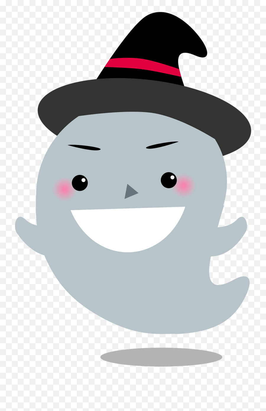 Ghost With A Witch Hat Clipart - Fictional Character Emoji,Witches Hat Emoticon