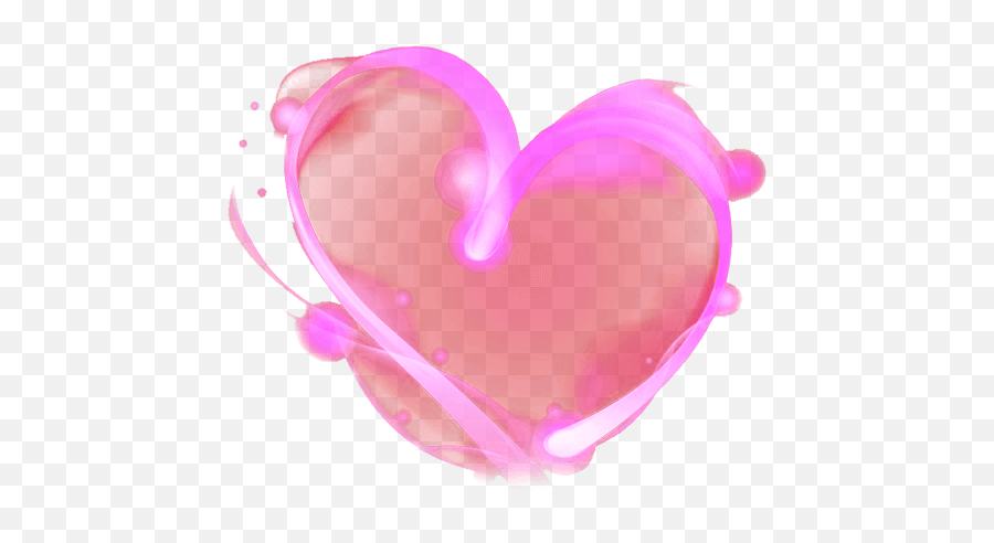 Heart Pink Neon Sticker - Girly Emoji,Heary Emojis