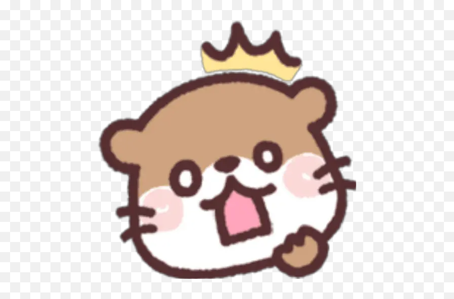 Otter Emoji Calaamadaha Dhejiska Ah Ee - Happy,Otter Emoji
