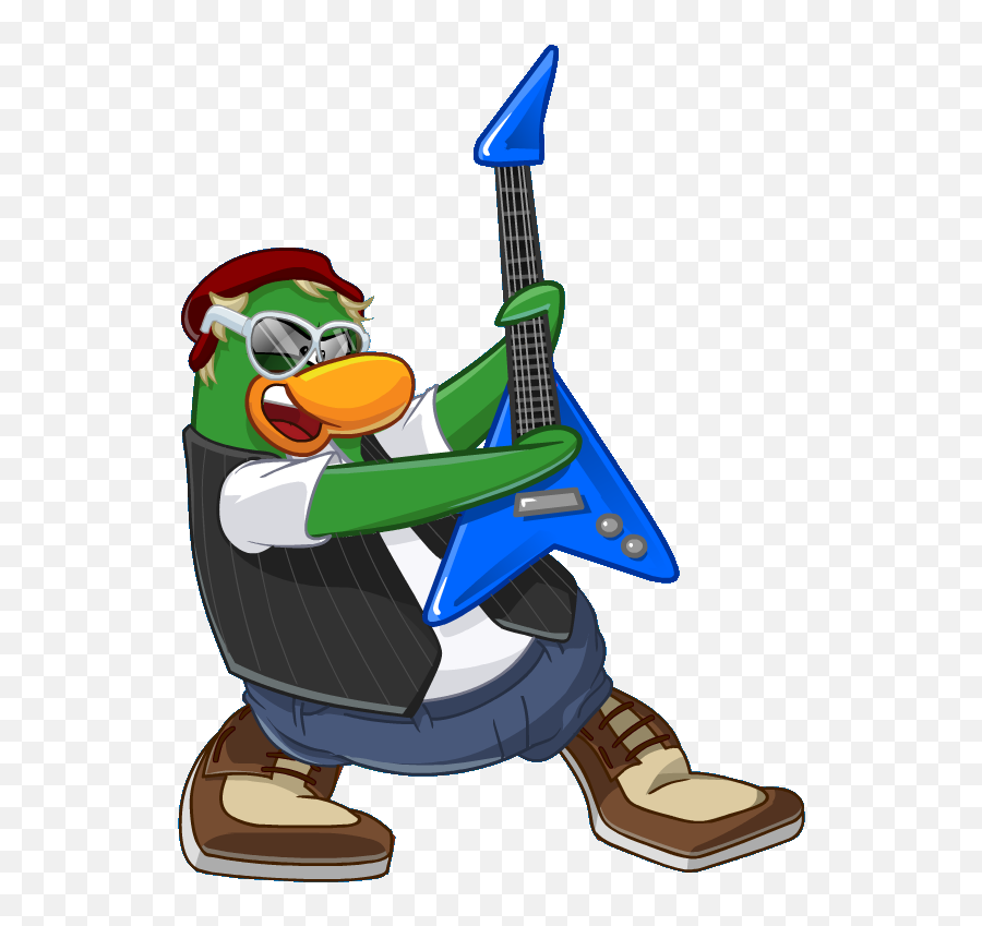 Penguin Band Club Penguin Wiki Fandom - Club Penguin Band Petey K Emoji,Rock Band Names Using Emojis