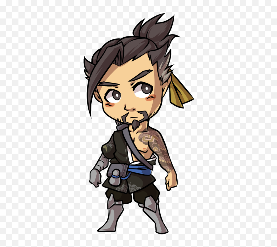 Chibi Overwatch Overwatch Drawings - Hanzo Overwatch Drawing Easy Emoji,Hanzo Emoji Set