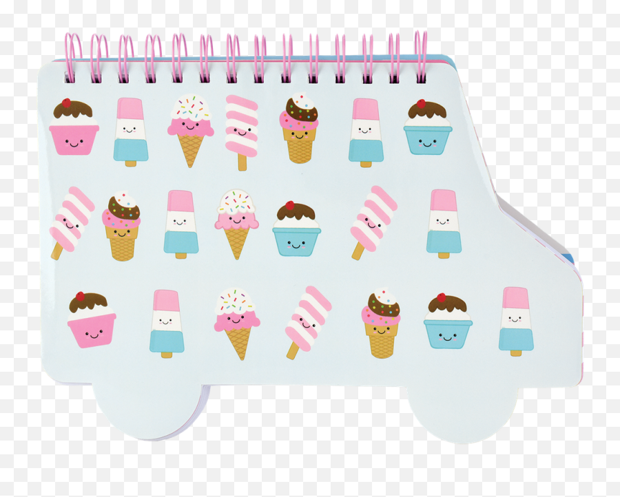 Ice Cream Truck Giant Sketch Pad - Girly Emoji,Cupcake+truck Emoji