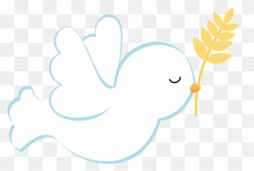First Communion Objects In Blue Clip - Vector Paloma Bautizo Png Emoji,Communion Emoticon