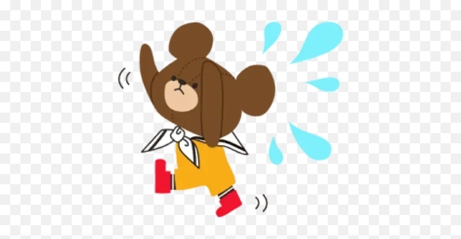 The Bears School 2 Whatsapp Stickers - Stickers Cloud Fictional Character Emoji,Bear Emoji Clipart