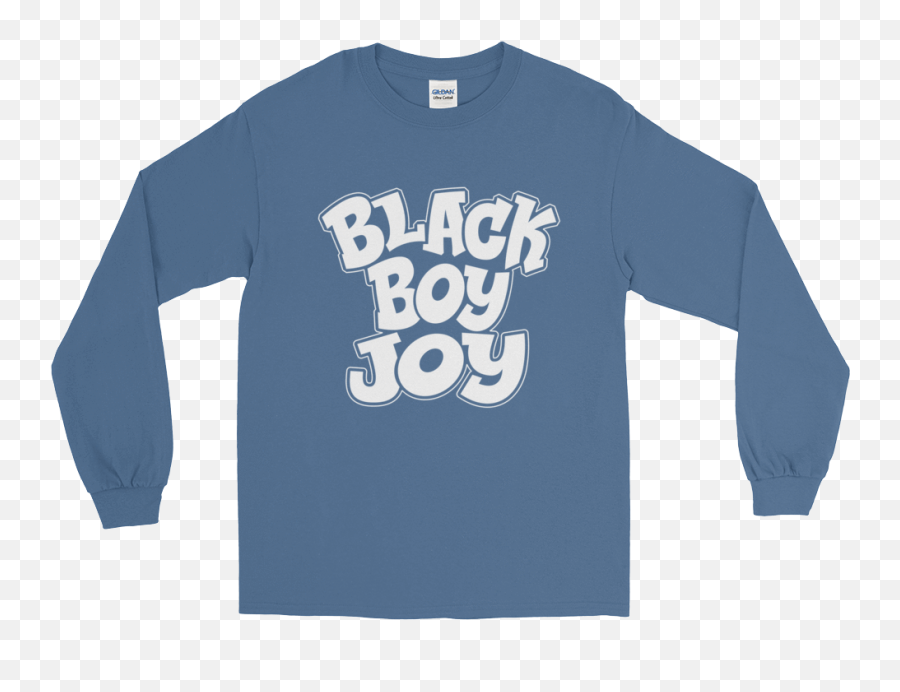 Black Boy Joy Long Sleeve Mens T - Long Sleeve Emoji,Biys Graphic Emoji Long Sleeves