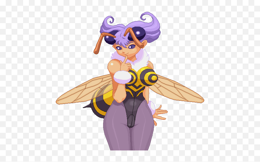 Q Bee Darkstalkers 3 Png Image With No - Q Bee Darkstalkers Fan Art Emoji,Does Darkstalkers Q Bee Have Emotion