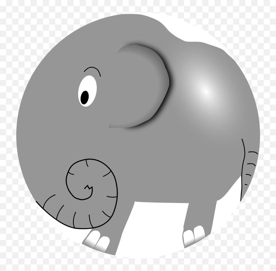 Free Clipart Elephant - Funny Little Cartoon Palomaironique Vector Elephant Cartoon Png Emoji,Free Emoticon For Elephant