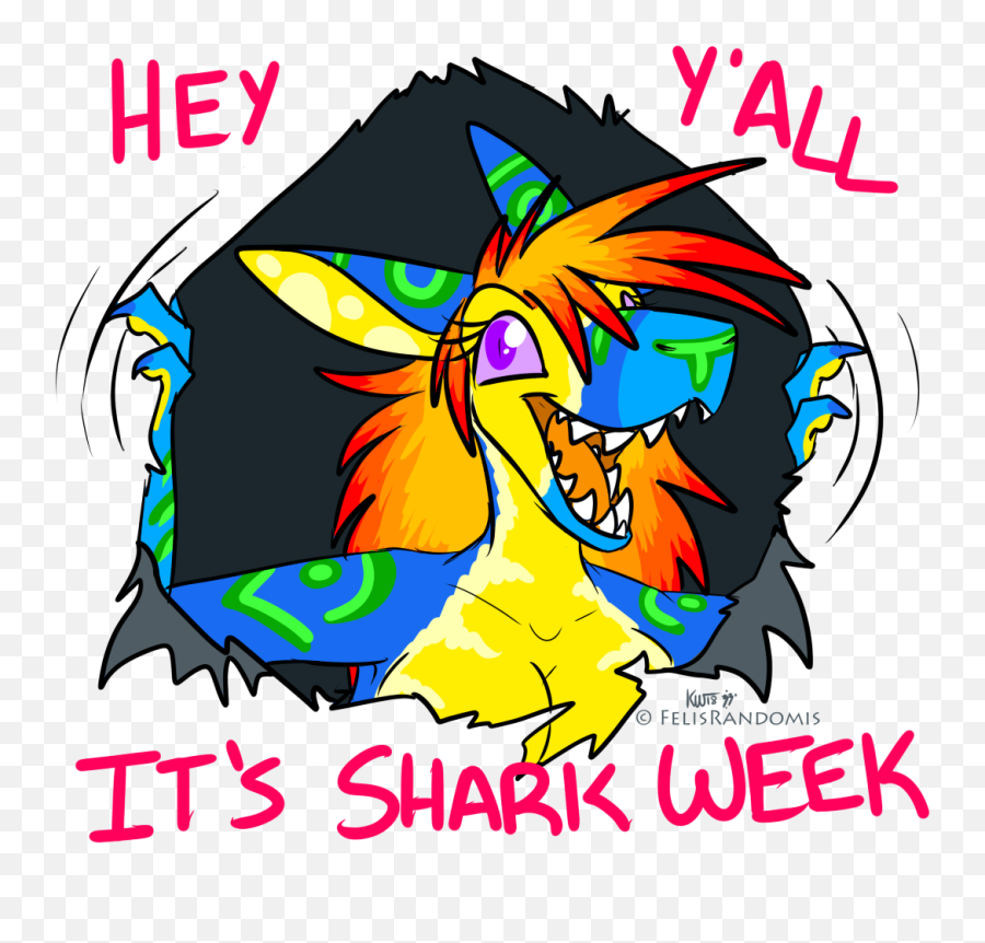 Cartoon Shark Week Png U0026 Free Cartoon Shark Weekpng - Fictional Character Emoji,Shark Emoji Iphone
