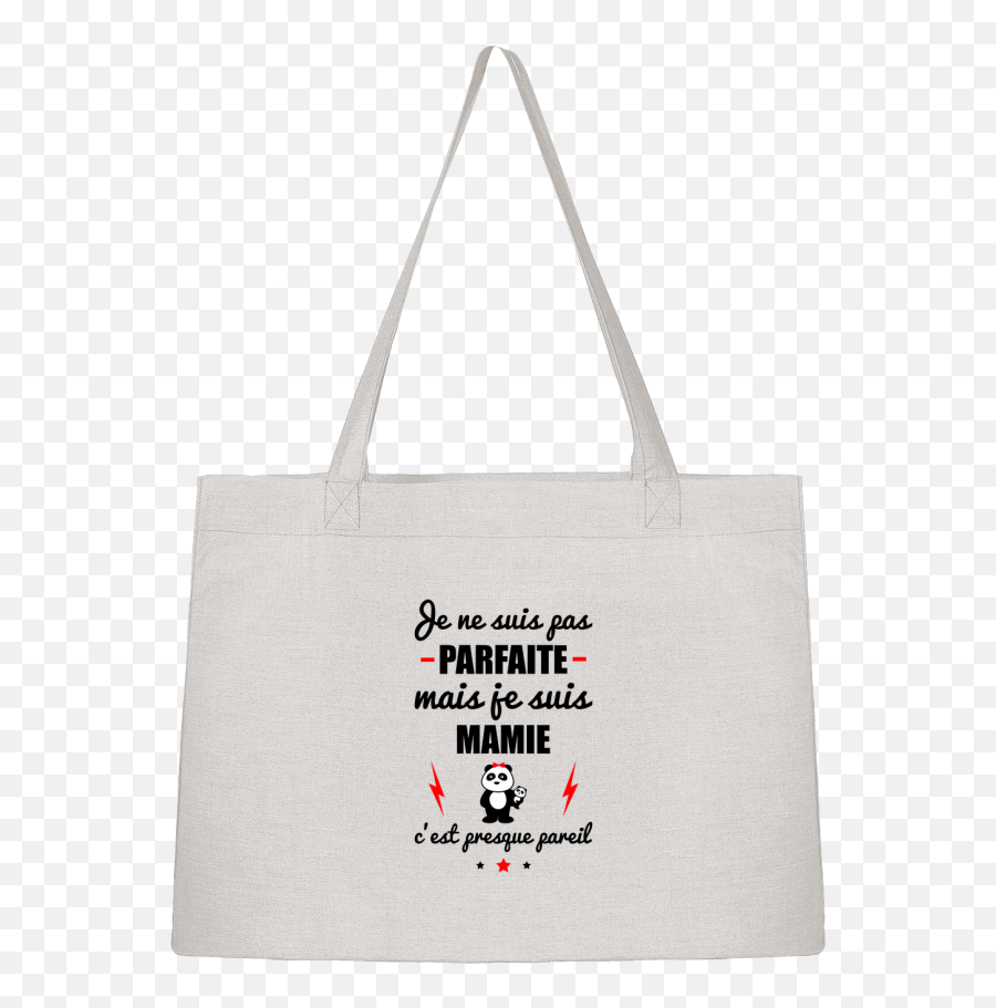 Sac Shopping Tote Bag Je Suis Une Super - Tote Bag Emoji,Mamie Emoji Png