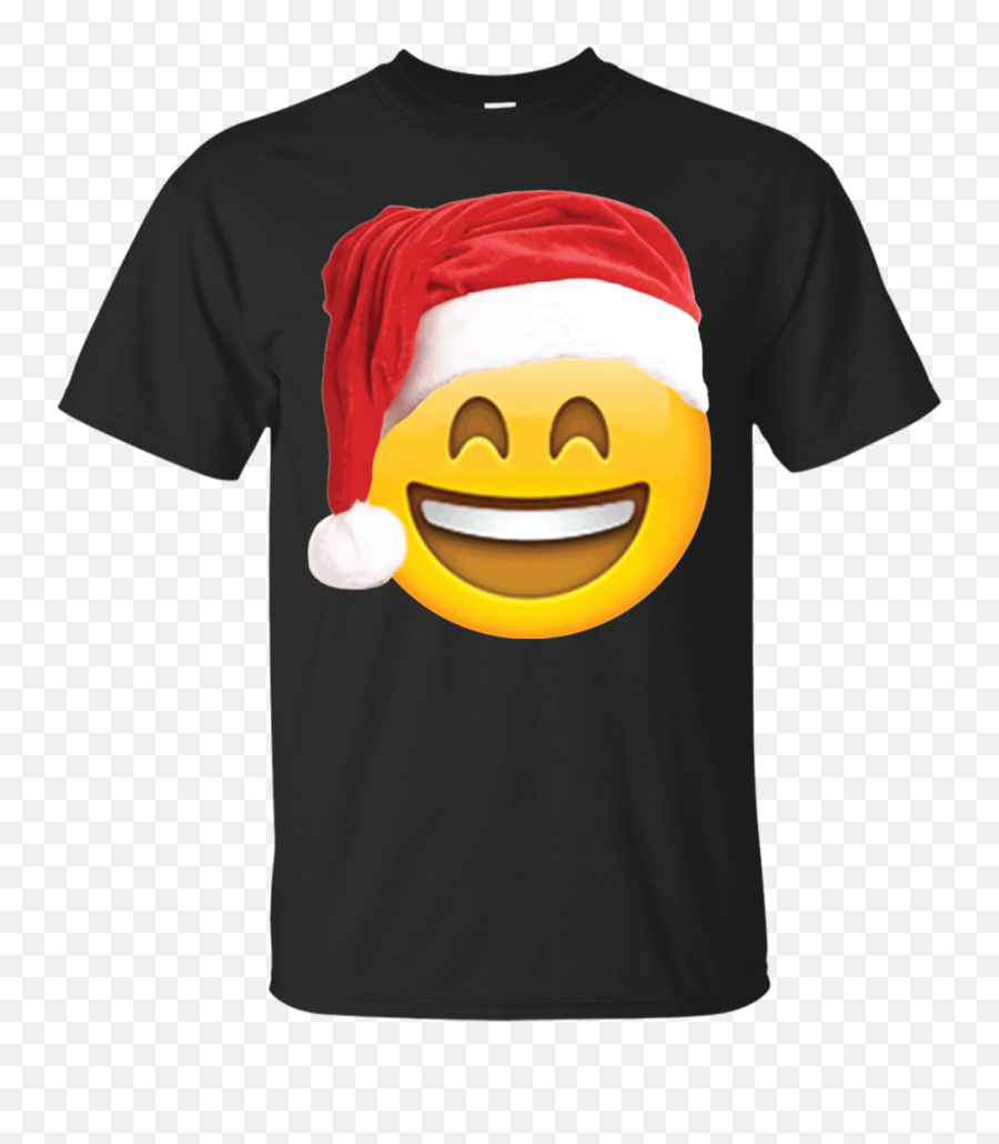 Emoji Christmas Shirt Smiley Face Santa,Wave Emoji Hat
