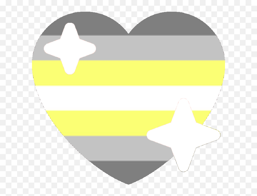 Download Demi Nonbinary Sparkle Heart Discord Emoji - Gay Lovely,Yellow Heart Emoji