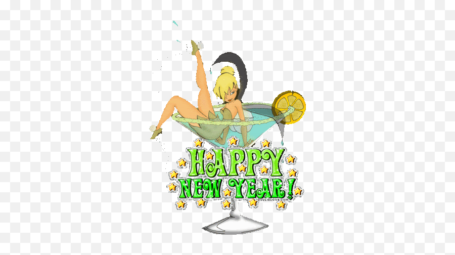 Tinkerbell Happy New Year Years Eve - Happy New Year Fee Clochette Emoji,Peter Pan Fairy Emotion Quotes