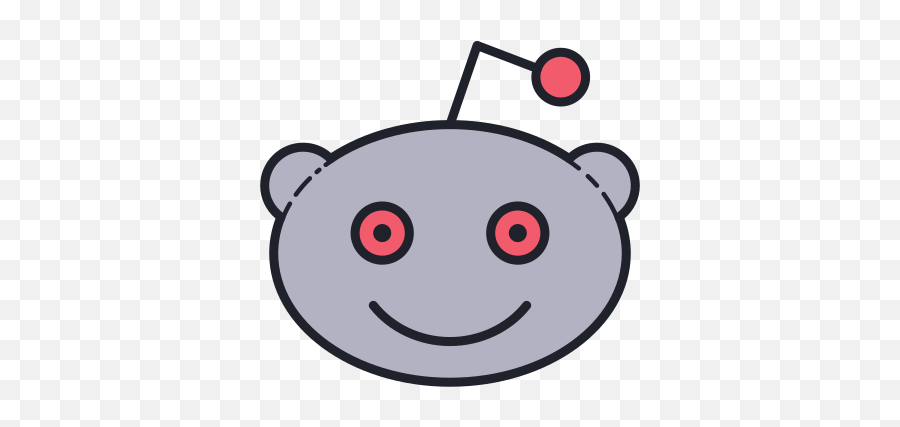 Reddit Icon In Color Hand Drawn Style - Dot Emoji,Steam Emoticons Colors