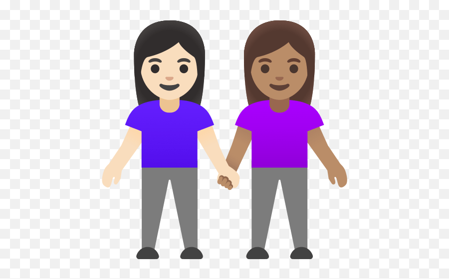 U200du200d Women Shaking Hands With Light Skin Tone And Emoji,Emoticon With Hands Running