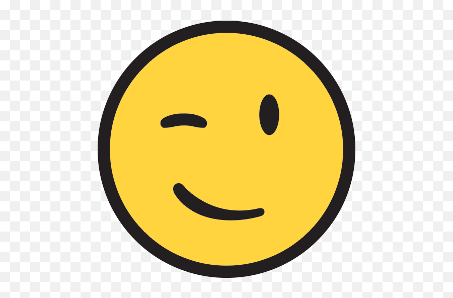 Winking Face - Happy Emoji,Winking Emoji