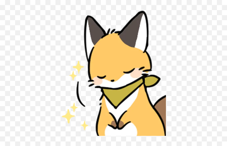 Telegram Sticker From Short - Legged Fox V2 Pack Emoji,Fox Head Emoji