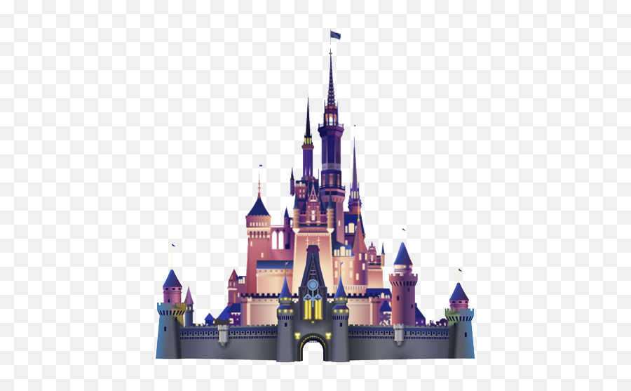 Free Cinderella Castle Silhouette - Disneyland Castle Png Emoji,Emoji Castle And Book