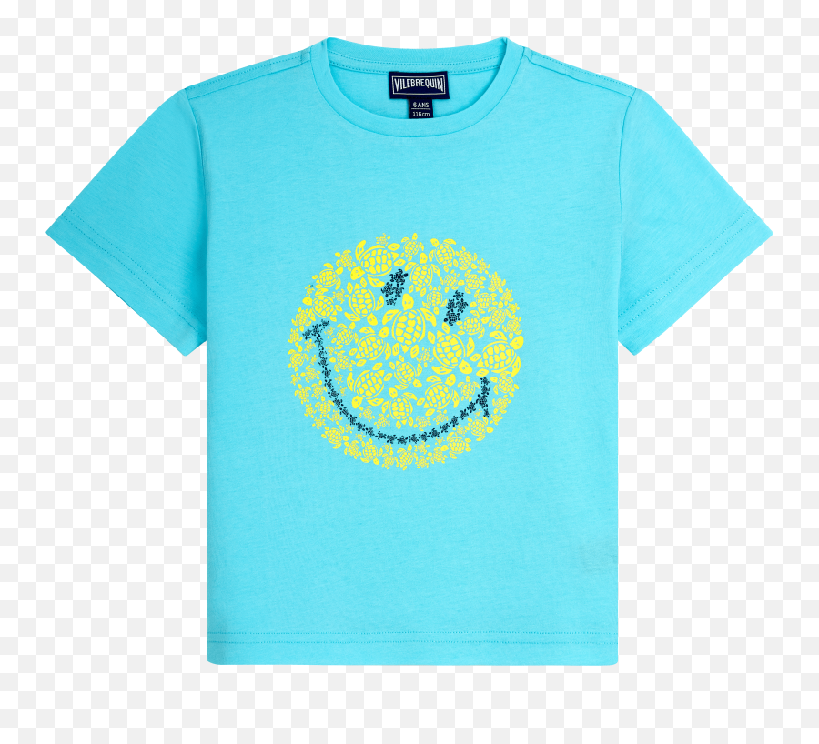 Boys T - Shirt Turtles Smiley Vilebrequin X Smiley Emoji,Cool Steam Profile Emoticon Art