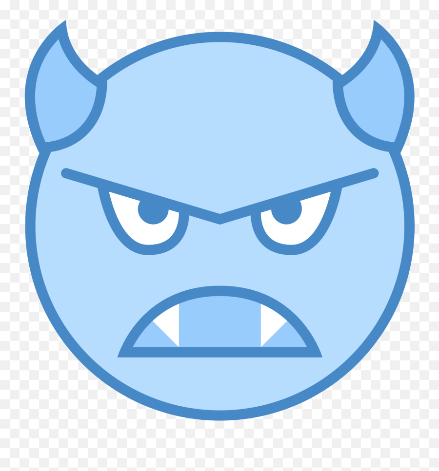 Evil Icon - Icons8 Full Size Png Download Seekpng Emoji,Angry Blue Emoji