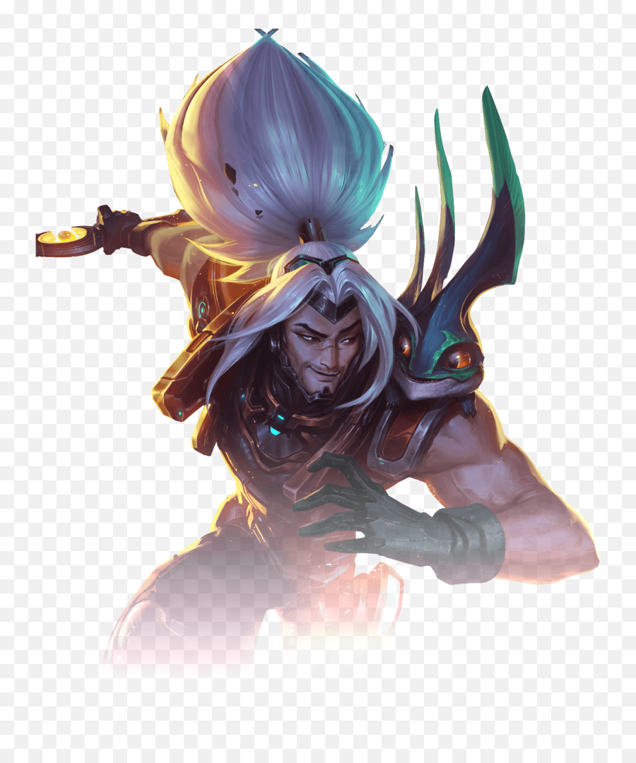 Yasuo Sword Whitehair Warrior Sticker - Odyssey Yasuo Transparent Emoji,Yasuo Emoji