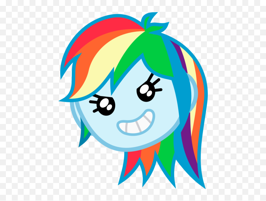 Eqg Series - Happy Emoji,Rainbow Dash Emoji