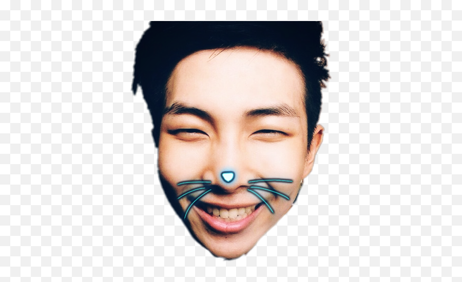 Rapmonster Namjoon Bts Sticker - For Adult Emoji,Emoji With Dimples