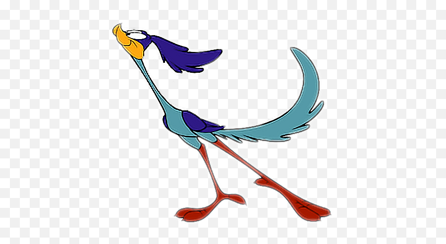 Roadrunner Looneytunea Sticker - Road Runner Clipart Emoji,Roadrunner ...