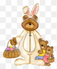 Easter Clipart Bear Easter Bear Transparent Free For - Bear And The Easter Bunny Emoji,Mouse Bunny Bear Emoji