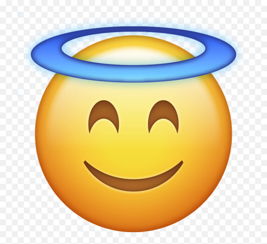 Emoji Png Iphone 4 Png Image - Transparent Background Angel Emoji,Emojis Changuitos