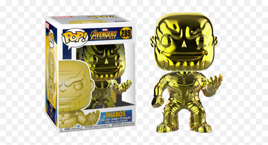 Avengers Infinity War Funko Pop Thanos Yellow Chrome 289 Emoji,Avengers Infinity War Facebook Emoji
