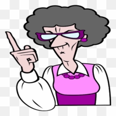 Fapware - Old Woman Finger Pointing Emoji,Yukk Emoticon