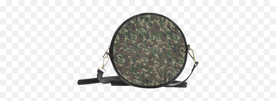 Forest Camouflage Pattern Round Sling Bag Model 1647 Id D379209 - Floral Round Sling Bags Emoji,Camouflage Emoticon