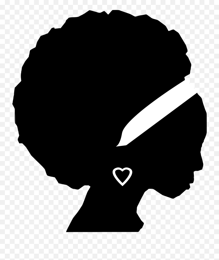 Queen Clipart African American Queen - Silhouette Black Woman Profile Emoji,African American Valentine's Day Emojis