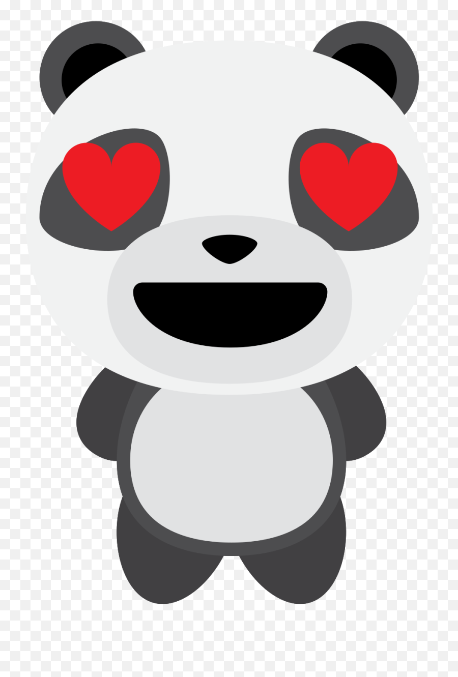 Free Emoji Panda Love Png With - Panda Png,Coffee Bean Emoji