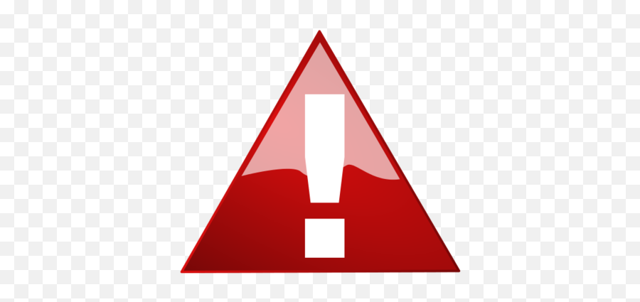 Red Warning Triangle White Exclamation - Vertical Emoji,Caution Emoji