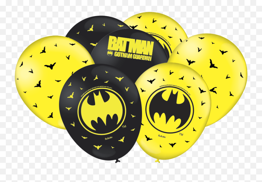 Doce Doce Festas - Batman Birthday Balloons Png Emoji,Emoticon De Confete