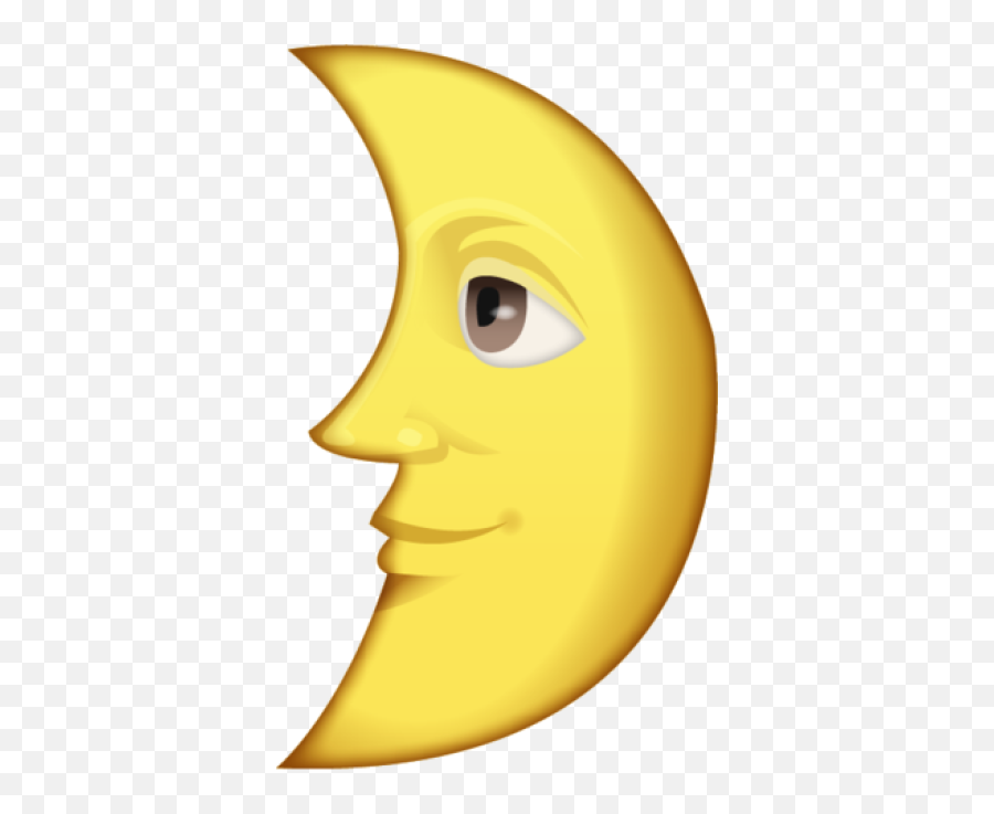 First Quarter Moon With Face Emoji - Happy,Bed Emoji