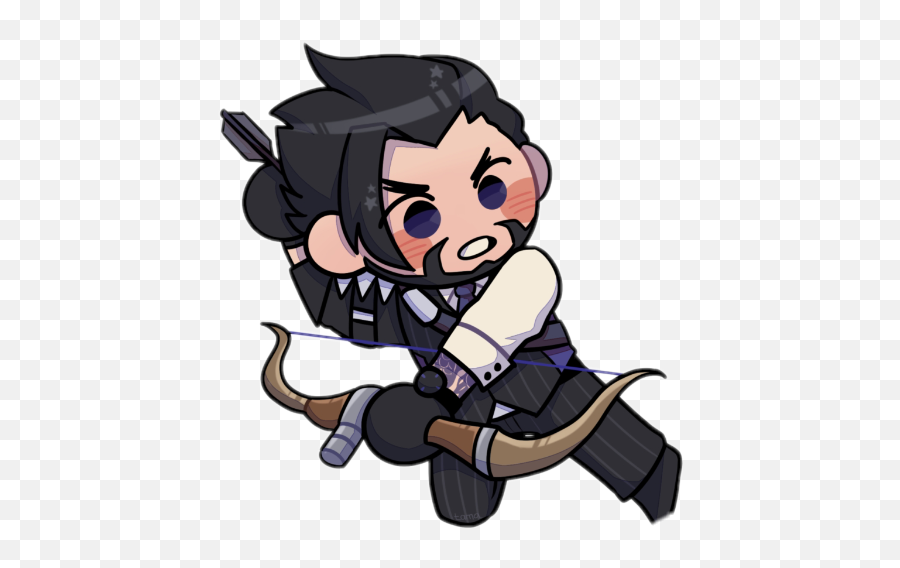 Hanzo Sticker - Hanzo Cartoon Emoji,Hanzo Emoji Set