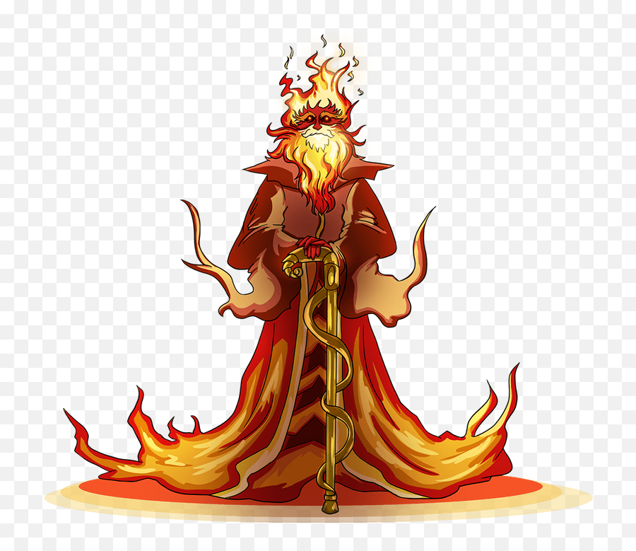 Efreet Elder A Rare Fire Monster With - Efreet Emoji,Guess The Emoji Fire Man Top Hat