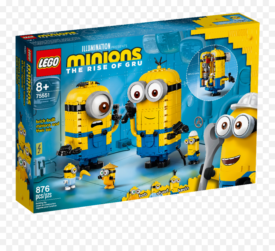 75551 Lego Brick - Built Minions And Their Lab Lego 75551 Emoji,Minion 3 Emoji