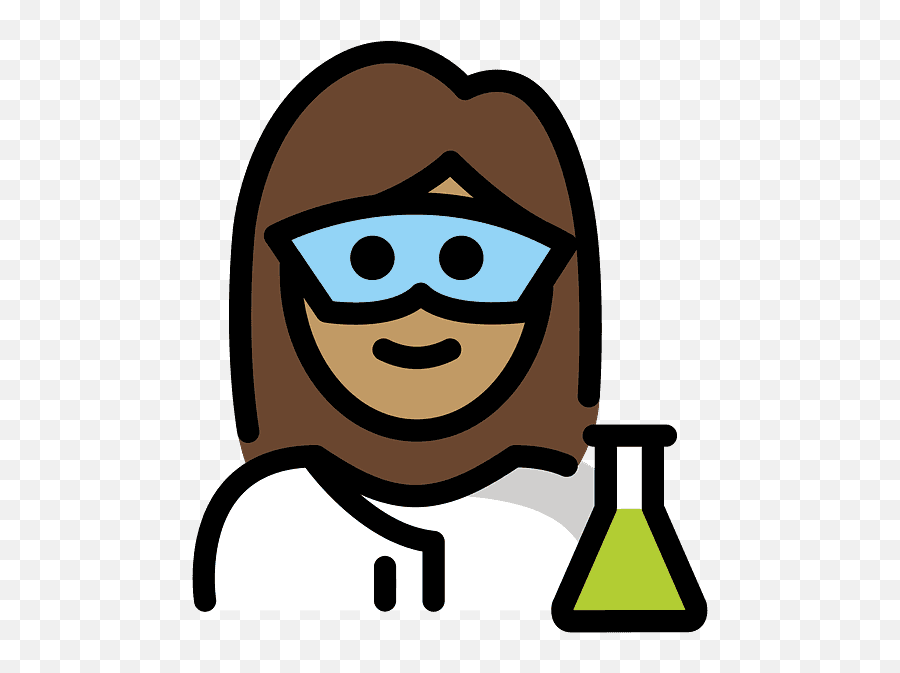 Woman Scientist Emoji Clipart - Laboratory Flask,Beaker Emoji