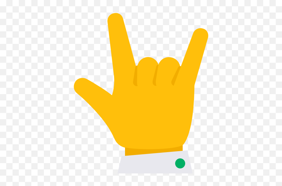 Hand Metal Rock Icon - Sign Language Emoji,Emoticon For Metal Hand Sign