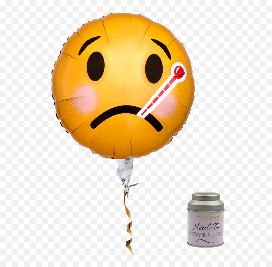 Ballon Smiley Beterschap Met Heal - Tea Happy Emoji,Ballon Emoticon