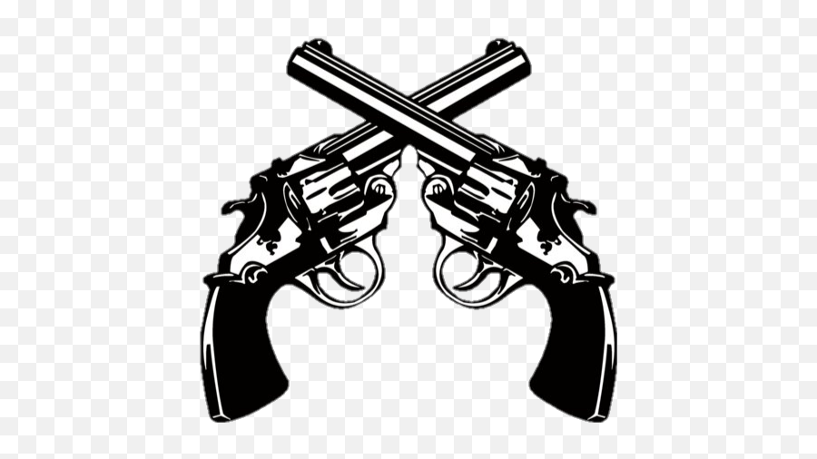 Gun Guns Handgun Weapon Sticker By - Two Guns Clipart Emoji,Guns Emoji