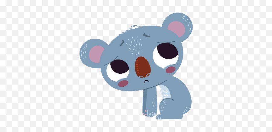 Download Sad Clipart Koala - Sad Koala Emoji,Koala Emoji Png