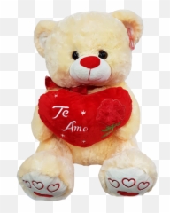 Oso Con Corazon Te Amo 60x50 - Oso De Te Amo Emoji,Te Amo Escrito Com Emoticons