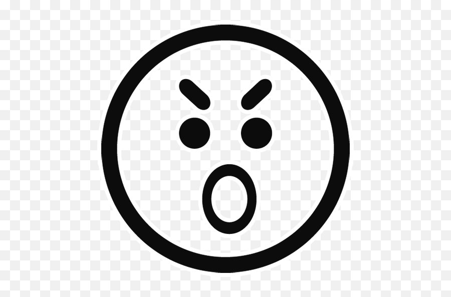 Whatsapp Black Outline Emoji Png Free - Dot,Emojis With Outline